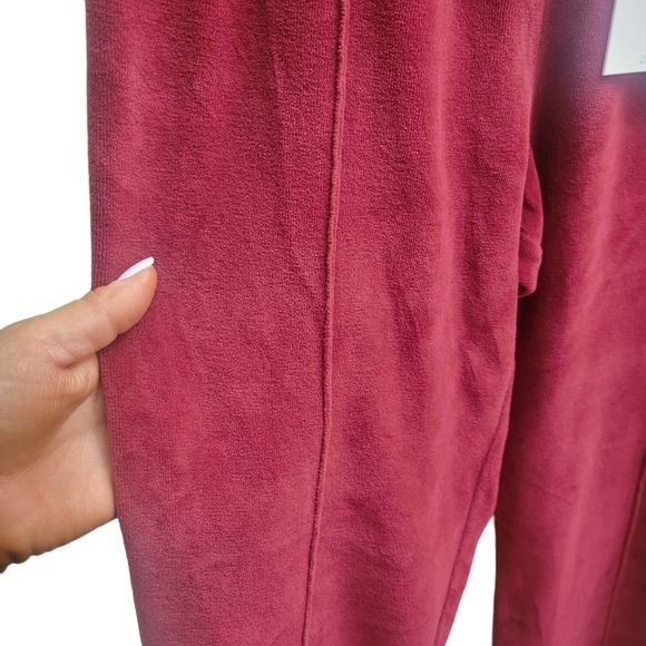 RE/DONE Burgundy Velour Flare Lunge Pants Size Small@❗SALE❗ - Picture 11 of 12